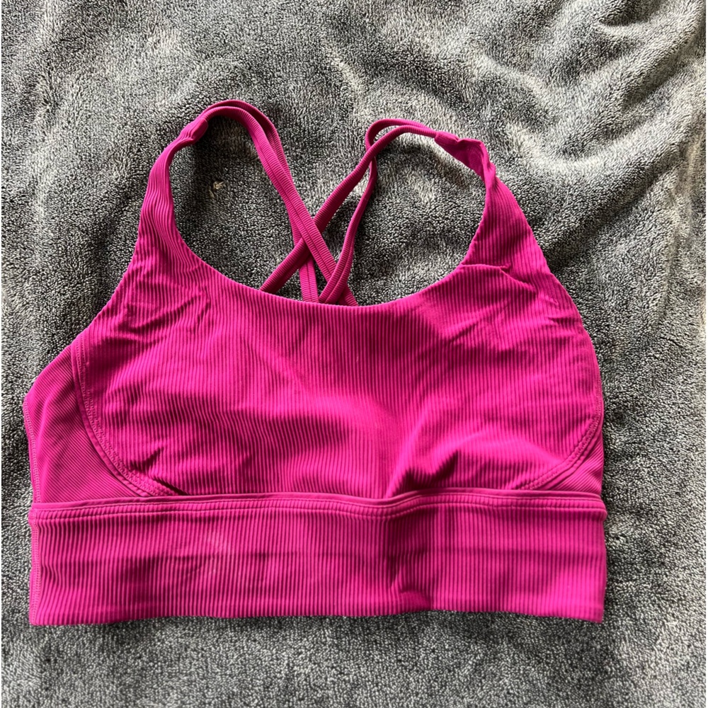 Lululemon “Energy Ribbed Longline Bra” size 10